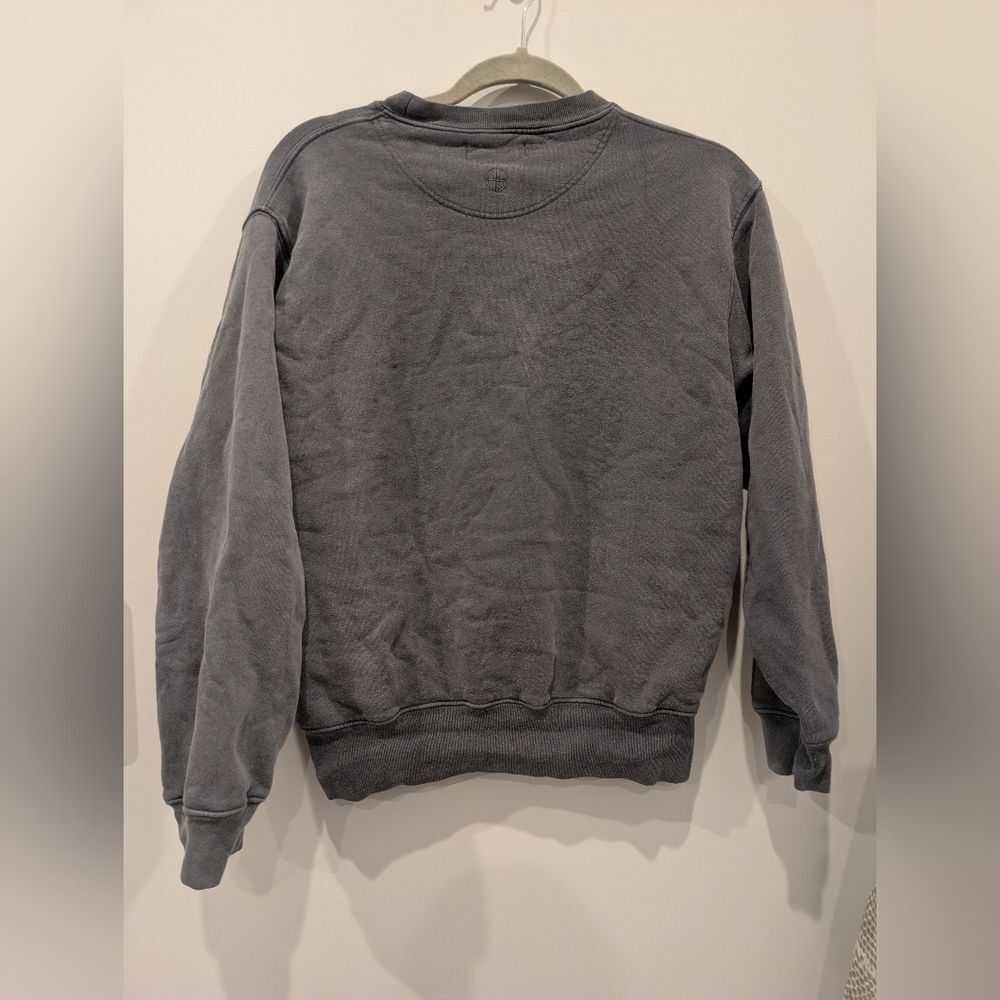 Anine Bing Charcoal Los Angeles Crewneck Ramona Sweatshirt Washed Black Size XS - Picture 5 of 6